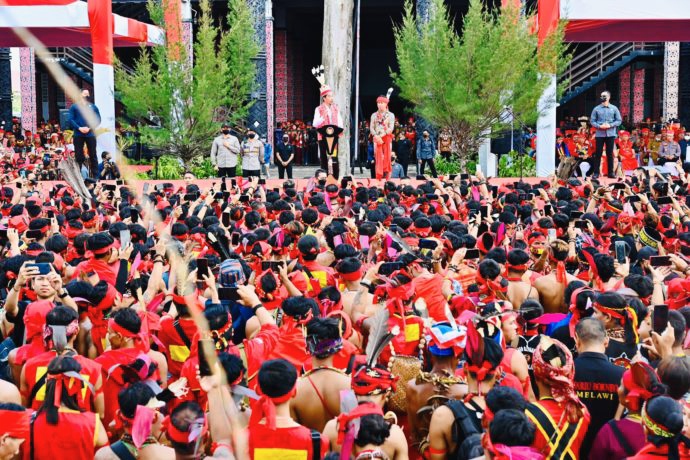 Presiden Jokowi dalam kunjungan kerja ke Pontianak, Kalbar, Selasa (29/11/22). (Foto: BPMI Setpres/doc)