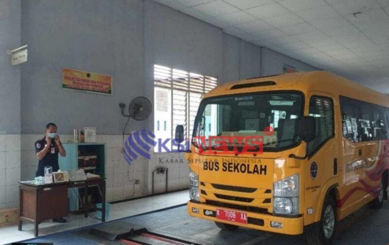 Foto: Suasana Uji Kir di Dinas Perhubungan (Dishub) Kabupaten Pati.(team) 