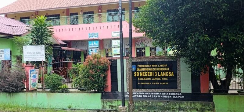 Poto : Sekolah SDN 3 Langsa ( doc_ Yara Langsa)