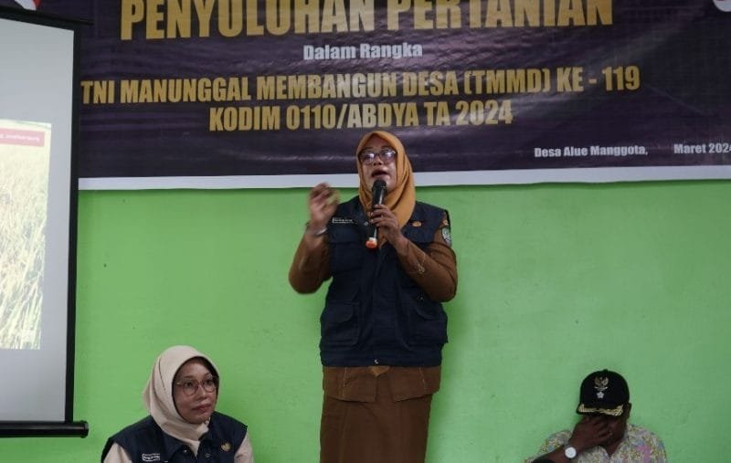 Penyuluh pertanian program TMMD Kodim 0110 Abdya