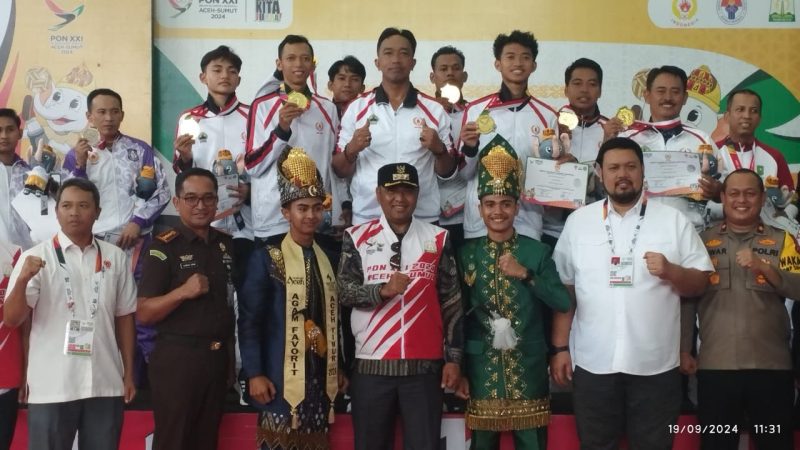 Atlet sepak takraw Jawa Tengah berhasil meraih dua medali emas. Foto: Ist