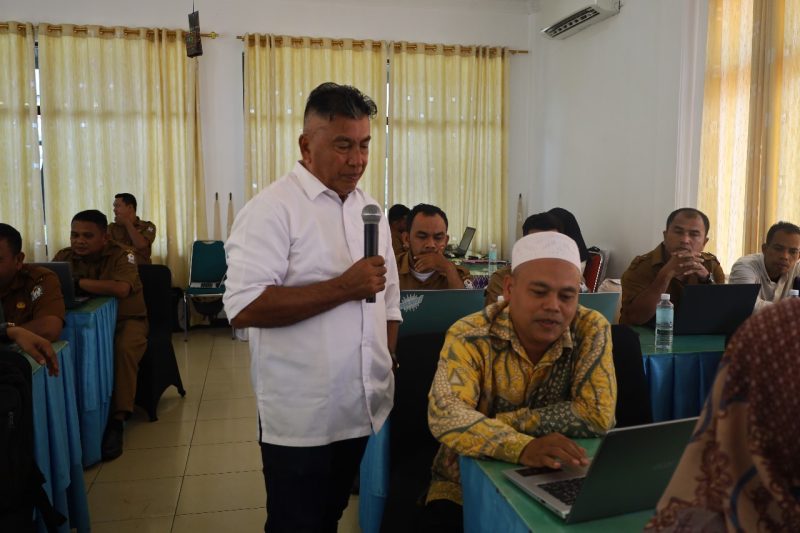 Diskominsa Aceh Barat Gelar Pelatihan Pengelolaan Website dan Penyusunan DIP Tahun 2024. Foto: ist