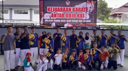 Pelatih Doujo KKI Disdikbud Banda Aceh, Israk, menjelaskan, kejuaraan karate ini hanya diikuti Doujo KKI yang berada di Aceh Besar