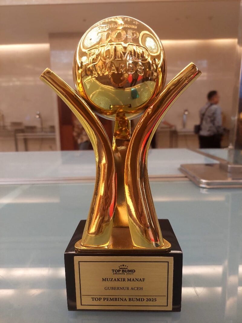 Gubernur Aceh Raih Penghargaan Top Pembina BUMD 2025. Foto: Ist