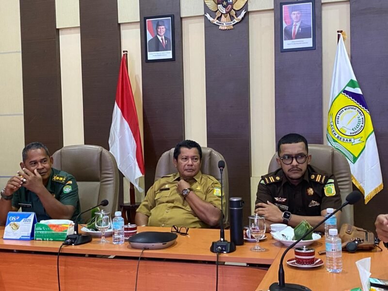 Plt. Sekda Aceh Besar Bahrul Jamil S.Sos M.Si mengikuti Rakor Pengendalian Inflasi Daerah secara virtual dengan Kemendagri