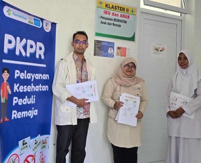 UNICEF Indonesia melalui Health Officer, Riana Wulandari, M.Sc., melakukan kunjungan monitoring dan evaluasi ke Puskesmas Darul Kamal dan Posyandu ILP Desa Lhang, Kecamatan Darul Kamal, Aceh Besar, Rabu (18/06/2025). FOTO/MC ACEH BESAR