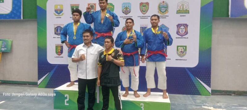 Tim Kurash Aceh berhasil meraih 3 medali perunggu dan 2 medali perak dalam ajang Kejuaraan Nasional (Kejurnas) Kurash yang diselenggarakan di Kota Samarinda, Provinsi Kalimantan Timur pada 16 sampai 20 Juni 2025.foto.lst