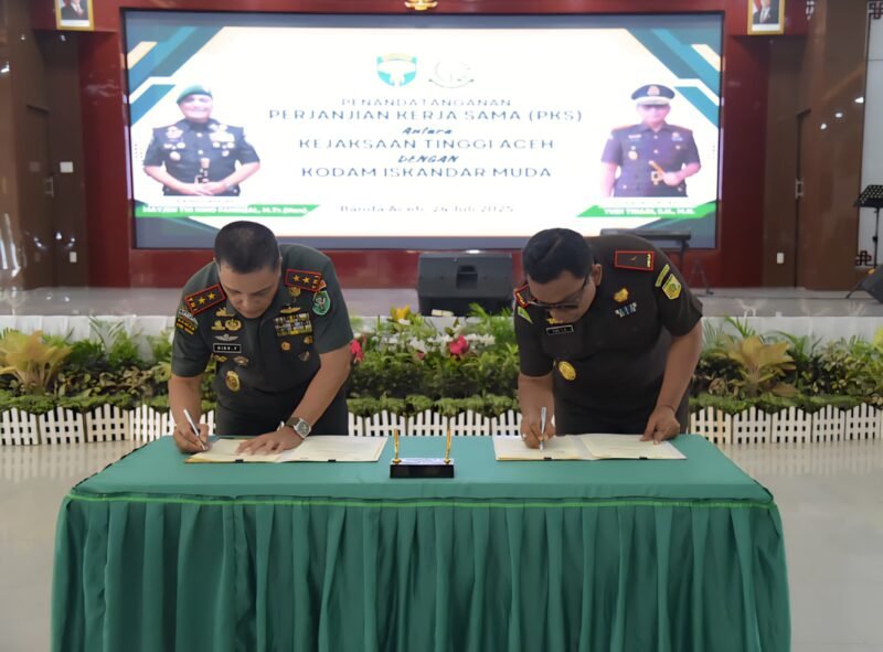 Kegiatan penting ini berlangsung di Aula Serbaguna Kejati Aceh, Banda Aceh dan dihadiri oleh jajaran pejabat tinggi dari kedua institusi. Kamis (24-072025).