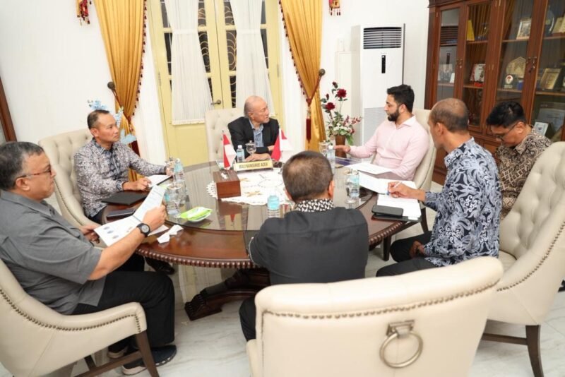 Wali Nanggroe Terima kunjuangan wali kota Distrik Tenggara Singapura di Meuligoe Wali Nanggroe, Kamis, (22/08/2025)