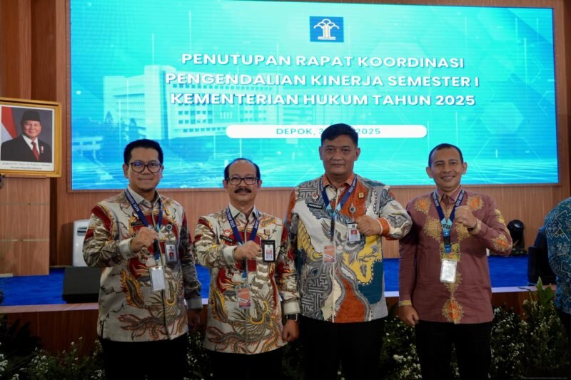 Meurah Budiman, usai mengikuti penutupan Rakor di Gedung BPSDM Hukum, Kamis (31/07/2025).