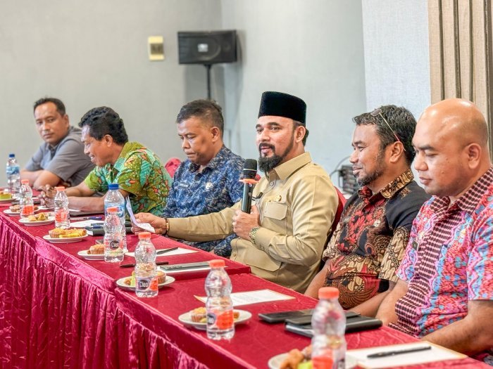 Iskandar Usman Al-Farlaky, S.H.I., M.S.I., menerima kunjungan kehormatan dari Badan Pengelola Migas Aceh (BPMA) bersama Kontraktor Kontrak Kerja Sama (KKKS) Migas, yakni PT Medco E&P Malaka dan Triangle Pase Inc. Pertemuan ini berlangsung di hotel royal, Idi, (31-07-2025).