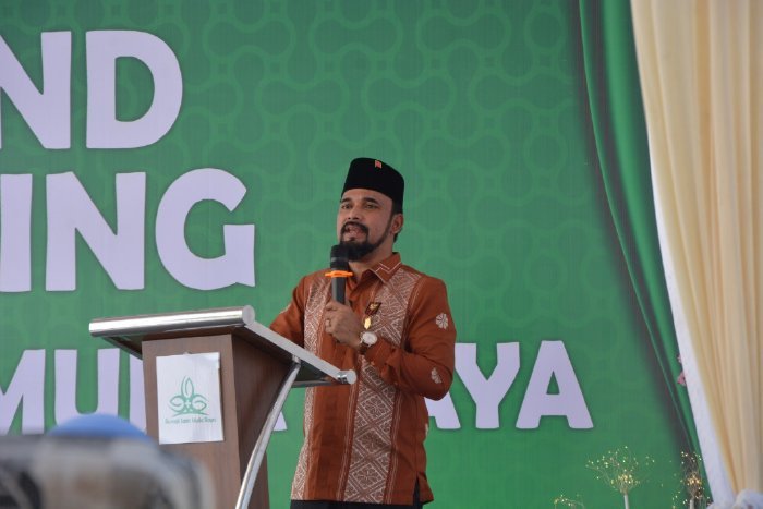 Bupati Aceh Timur, Iskandar Usman Al-Farlaky, S.H.I., M.Si., meresmikan Rumah Sakit Mulia Raya di Kecamatan Peudawa, Selasa (2/9/2025).