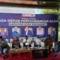 Nurchalis dalam diskusi publik bertema Masa Depan Pertambangan Aceh, Harapan atau Ancaman, Banda Aceh, Selasa (28/10/2025)