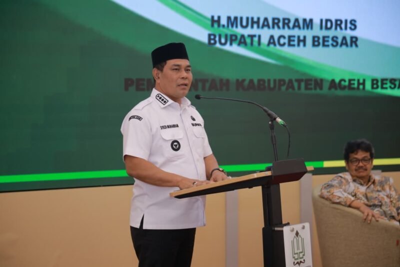 Bupati Aceh Besar Syech Muharram Idris menjadi narasumber pada Rapat Kerja Institut Seni Budaya Indonesia (ISBI) Aceh di Kota Jantho, Rabu (05/11/2025).
FOTO/PROKOPIM ACEH BESAR