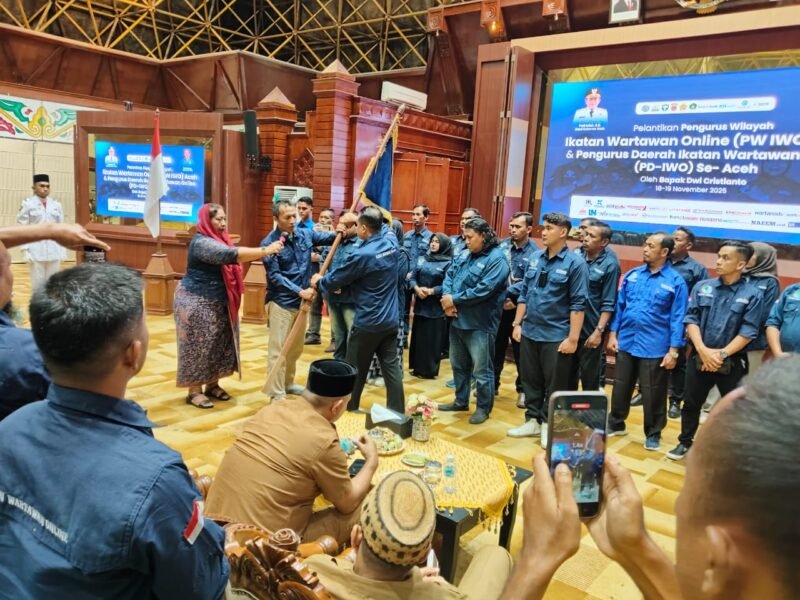 ketua umum IWO, Bapak Dwi Cristianto, berlangsung dengan khidmat di pendopo gubernur Ujong Mon Mata, Banda Aceh, dari tanggal 18/11/2025.