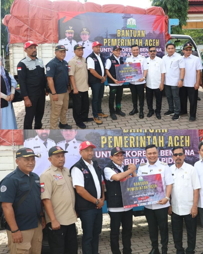 Bantuan yang diserahkan langsung oleh Wakil Gubernur Aceh, H. Fadlullah, S.E., didampingi Plt. Kepala Dinas Sosial Aceh, Chaidir, S.E., M.M., yang berlangsung di Pendopo Wakil Bupati Pidie,19/11/2025.