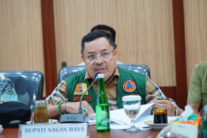 Bupati Nagan Raya, Aceh Teuku Raja Keumangan hadiri rapat tersebut berlangsung di Aula Teuku Umar Setdakab Aceh Barat, Meulaboh, Sabtu (3/1/2026).