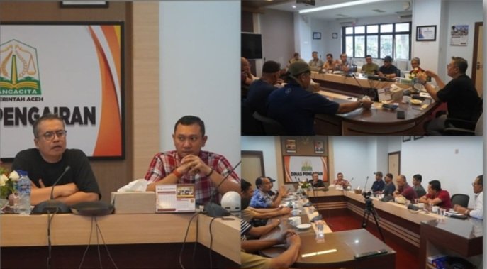 Plt. Kepala Dinas Pengairan Aceh, Erwin Ferdinansyah, S.T., M.T., memimpin rapat persiapan pengiriman Relawan Bakti dan ASN (Aparatur Sipil Negara) Tahap II, yang diadakan pada Kamis, (01/02/2026).