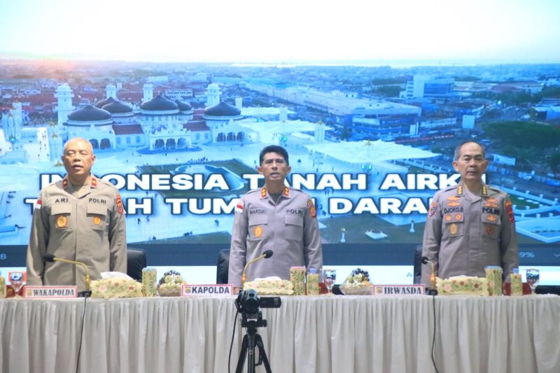 Polda Aceh melaksanakan kegiatan Latihan Olah Strategi/Gladi Posko Kamtibmas dan Tactical Floor Game (TFG) Rencana Kontinjensi Aman Nusa I Tahun 2026.Kegiatan tersebut dilaksanakan pada Selasa, 28 April 2026, pukul 08.30 WIB