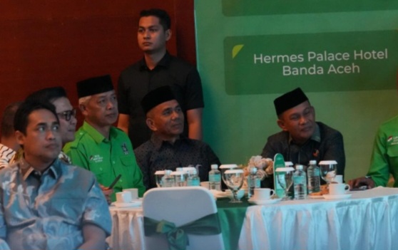 Wakil Ketua Dewan Perwakilan Rakyat Aceh (DPRA), Ir. H. Saifuddin Muhammad, mewakili Ketua DPRA menghadiri acara pengukuhan Pengurus Dewan Pimpinan Wilayah (DPW) Partai Kebangkitan Bangsa (PKB) Aceh periode 2026–2031,Kegiatan berlangsung di Hotel Hermes Palace, Banda Aceh, pada Selasa malam, (31/03/2026).