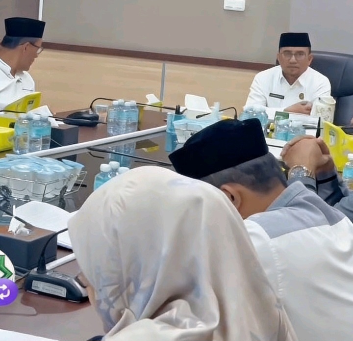 Kepala Dinas Syariat Islam (DSI) Aceh, Marzuki, S.Ag., M.H, memimpin langsung Rapat Verifikasi Usulan Program dan Kegiatan (Pokir) Tahun Anggaran 2027, Jumat 24/4/2026.