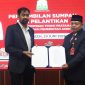 Muzakir Manaf, melantik Dr. Misran Fuadi, S.Ag., MAP sebagai Kepala Dinas Syariat Islam Aceh dalam sebuah prosesi pelantikan yang berlangsung di Pendopo Gubernur Aceh, Selasa (23/6/2026).