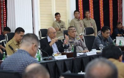 Wali Nanggroe Aceh, Paduka Yang Mulia Tgk. Malik Mahmud Al-Haythar, Rapat Koordinasi Forkopimda Penyelenggaraan dan Keberlanjutan JKA di Meuligoe Wali Nanggroe, Selasa (19/5/2026).