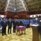 Gubernur Aceh Muzakir Manaf atau Mualem di Anjong Mon Mata Komplek Meuligoe Gubernur Aceh, Kamis (23/7/2026).