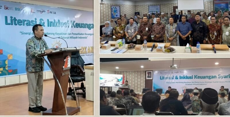 BSI Area Meulaboh bersama Otoritas Jasa Keuangan (OJK) Aceh dan Forum Komunikasi Industri Jasa Keuangan (FKIJK) Aceh menggelar kegiatan Literasi dan Inklusi Keuangan Syariah melalui Gerakan Nasional Cerdas Keuangan (GENCARKAN) di Kabupaten Nagan Raya, Kamis (23/7/2026).