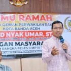 Farid Nyak Umar, ST, menggelar kegiatan Reses  diKecamatan Kuta Alam dan anggota Kelompok Wanita Tani (KWT) pada Kamis siang (02/07/2026) di Aula Bapelkes Aceh.