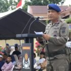 Irjen Pol. Ruddi Setiawan, S.I.K., S.H., M.H., secara resmi menutup kegiatan Pembinaan Tradisi dan Pembaretan 65 Bintara Remaja Satuan Brimob Polda Aceh Tahun Anggaran 2026 di Markas Komando (Mako) Satbrimob Polda Aceh, Jumat (7/8/2026).