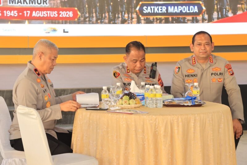 Kapolda Aceh Irjen Pol. Ruddi Setiawan, S.I.K., S.H., M.H., bersama para Pejabat Utama (PJU) Polda Aceh, 