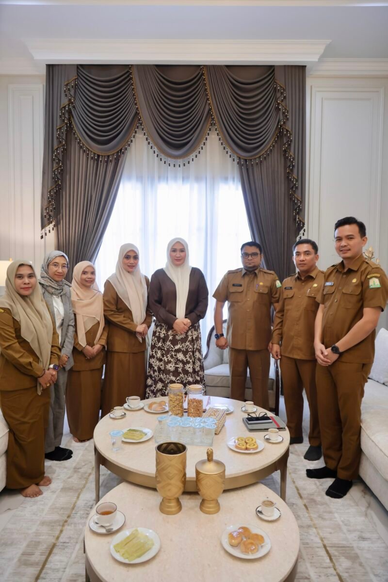 Ketua TP PKK Aceh, Marlina Usman menerima kunjungan audiensi dari Kepala Dinas Kebudayaan dan Pariwisata (Disbudpar) Aceh, Dedy Yuswadi, di Banda Aceh pada Senin (10/8/2026).