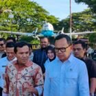 Wakil Gubernur Aceh Fadhlullah bersama Wamen Bima Arya Sugiarto, sejumlah anggota DPRA, serta berbagai unsur terkait meninjau langsung Lapangan Blang Padang, Banda Aceh, Rabu (19/8/2026).