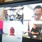 Wagub Dek Fadh dalam rapat pembentukan pengurus Desk Koordinasi Aceh yang digelar Kementerian Koordinator Bidang Politik dan Keamanan (Kemenko Polkam) secara virtual, Senin (14/9/2026).