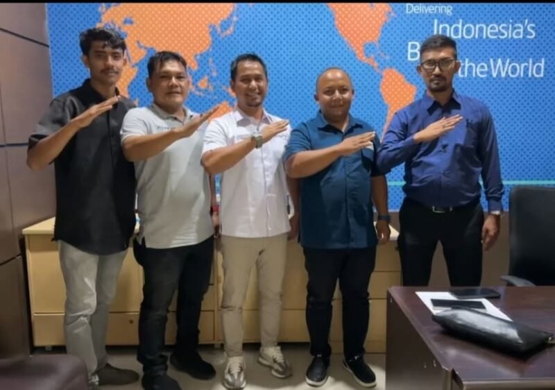 SMSI Aceh Besar melakukan audiensi dengan manajemen PT Garuda Indonesia Perwakilan Banda Aceh, Senin (21/9/2026).