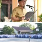 Kadisdik Aceh Murthalamuddin, S.Pd., MSP, bertindak sebagai Pembina Upacara di lingkungan SMA Negeri 9 Banda Aceh, Senin (31/8/2026).