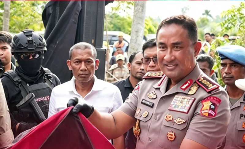 Kapolri Jenderal Polisi Dr. (H.C.) Suyudi Ario Seto, S.I.K., S.H., didampingi Ketua DPRA Zulfadhli,  di Kampung Dayah Tanoh, Gampong Ulee Tutue, Kecamatan Mutiara Timur, Kabupaten Pidie, Jumat (23/10/2026).
