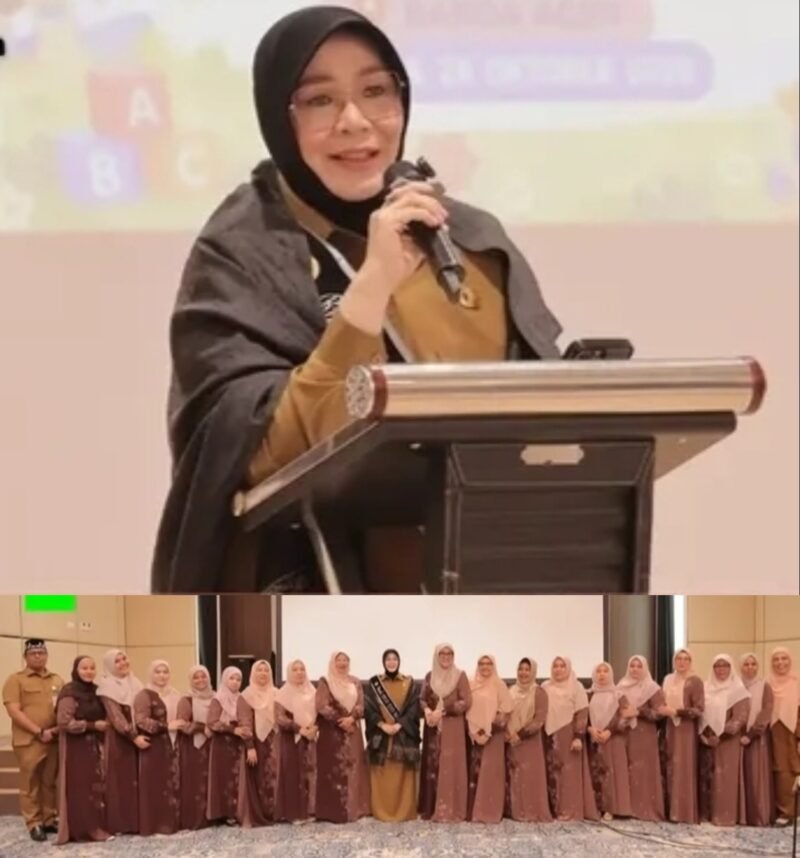Wali Kota Banda Aceh, Hj. Illiza Sa'aduddin Djamal, S.E., secara resmi membuka kegiatan Apresiasi Bunda PAUD Kecamatan dan Bunda PAUD Gampong se-Kota Banda Aceh, pada Senin (26/10/2026),